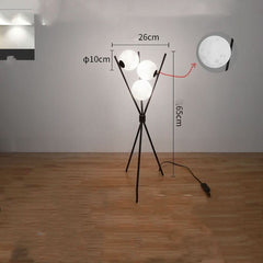 Modern LED 3D Moon Iron Tripod Floor Lamp for Living Room & Bedroom - InfinityMarket - 3D - Corridor Lights - Floor