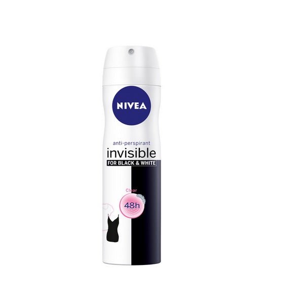 Nivea Invisible For Black And White Clear Spray 200ml - InfinityMarket -