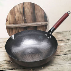 Padella di ferro Tradizionale Wok di Ferro Fatto A Mano - InfinityMarket - Cooking - Handmade - high quality