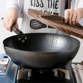 Padella di ferro Tradizionale Wok di Ferro Fatto A Mano - InfinityMarket - Cooking - Handmade