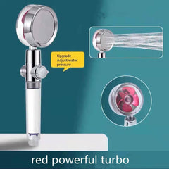 Propeller - Driven Shower Head with Emergency Stop & Turbo Filter - InfinityMarket - Filter - Pressurized Water - Shower