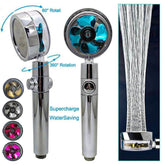 Propeller - Driven Shower Head with Emergency Stop & Turbo Filter - InfinityMarket - Filter - Pressurized Water - Shower