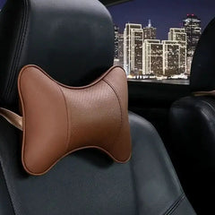 PU Leather Car Neck Pillow for Head Pain Relief - InfinityMarket - Car - Comfort - Comfortable