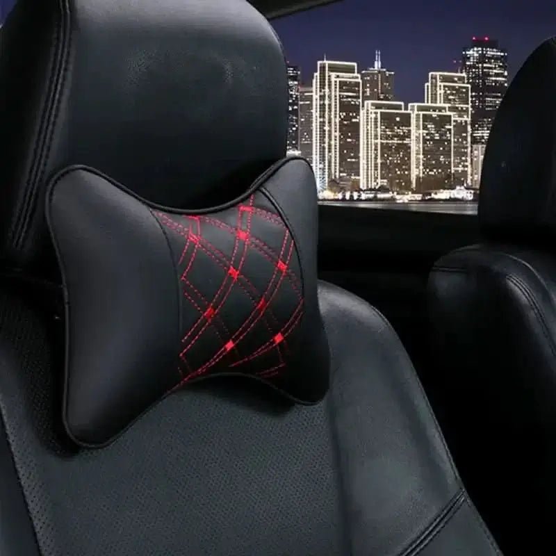 PU Leather Car Neck Pillow for Head Pain Relief - InfinityMarket - Car - Comfort - Comfortable