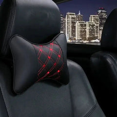 PU Leather Car Neck Pillow for Head Pain Relief - InfinityMarket - Car - Comfort - Comfortable