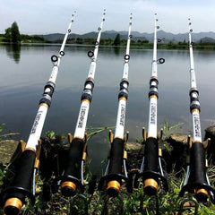 Rigid FRP Carbon Fiber Telescopic Fishing Rod 2.1M - 3.6M - InfinityMarket - Carbon Fiber Fishing Pole - Carbon Fiber Pole - Carp Fishing Rod