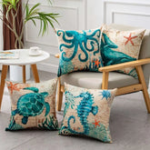 Sea Turtle Printed Cushion Covers for Sofa & Chair Decor - InfinityMarket - Pillows - Sofa
