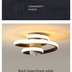 Semi Flush Mount LED Ceiling Light - 3 Colors, 9 Inch, 18W, Nordic ... - InfinityMarket - Ceiling - Ceiling Lamp - Ceiling Light