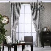Solid Color Simple Modern Light Luxury Living Room Chenille Blackou... - InfinityMarket - Blackout curtains - curtains