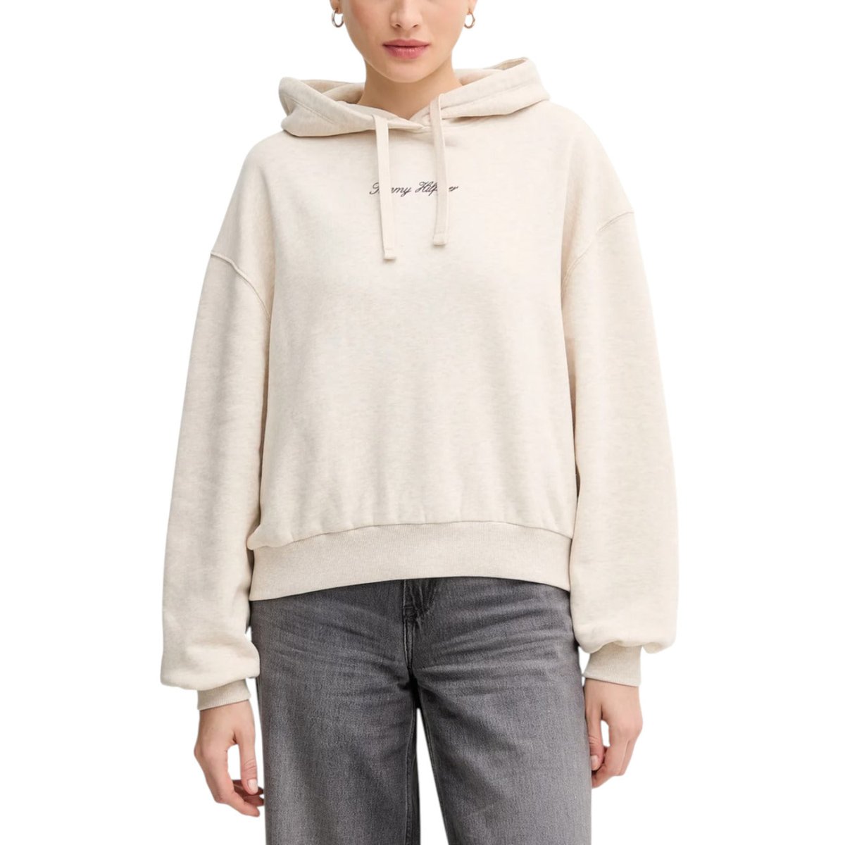 Tommy Hilfiger Felpa Donna - InfinityMarket - Brand_Tommy Hilfiger - Category_Abbigliamento - Color_Beige