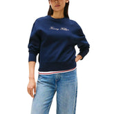 Tommy Hilfiger Felpa Donna - InfinityMarket - Brand_Tommy Hilfiger - Category_Abbigliamento - Color_Blu
