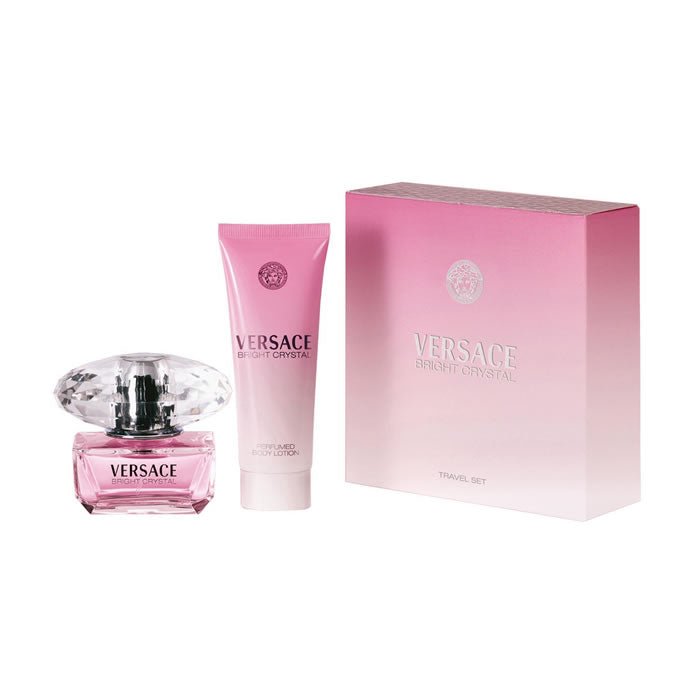 Versace Bright Crystal Eau De Toilette Spray 50ml Set 2 Pieces - InfinityMarket -