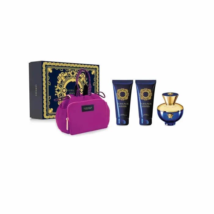 Versace Dylan Blue Pour Femme Eau De Parfum Spray 100ml Set 4 Pieces - InfinityMarket -