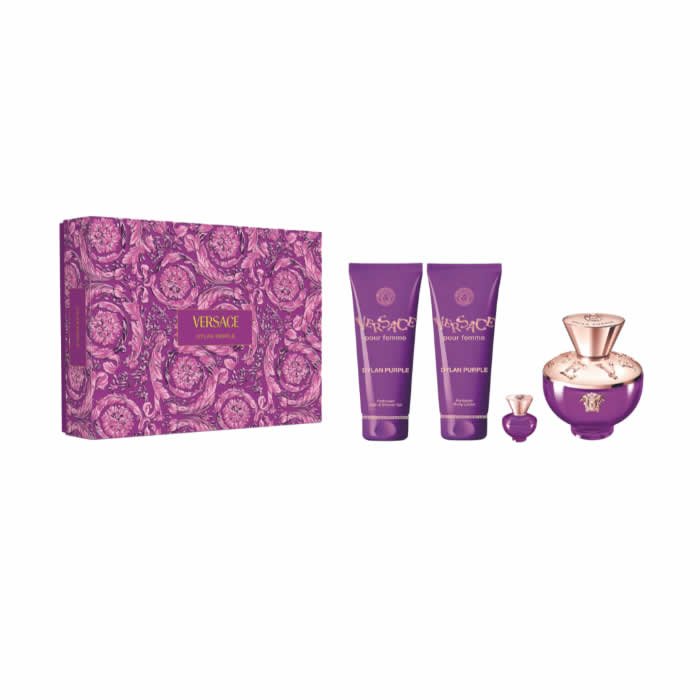 Versace Dylan Purple Eau De Perfume Spray 100ml Set 4 Pieces - InfinityMarket -