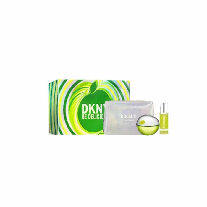 Donna Karan Be Delicious Eau De Parfum Spray da 100 ml Set da 3 Pezzi