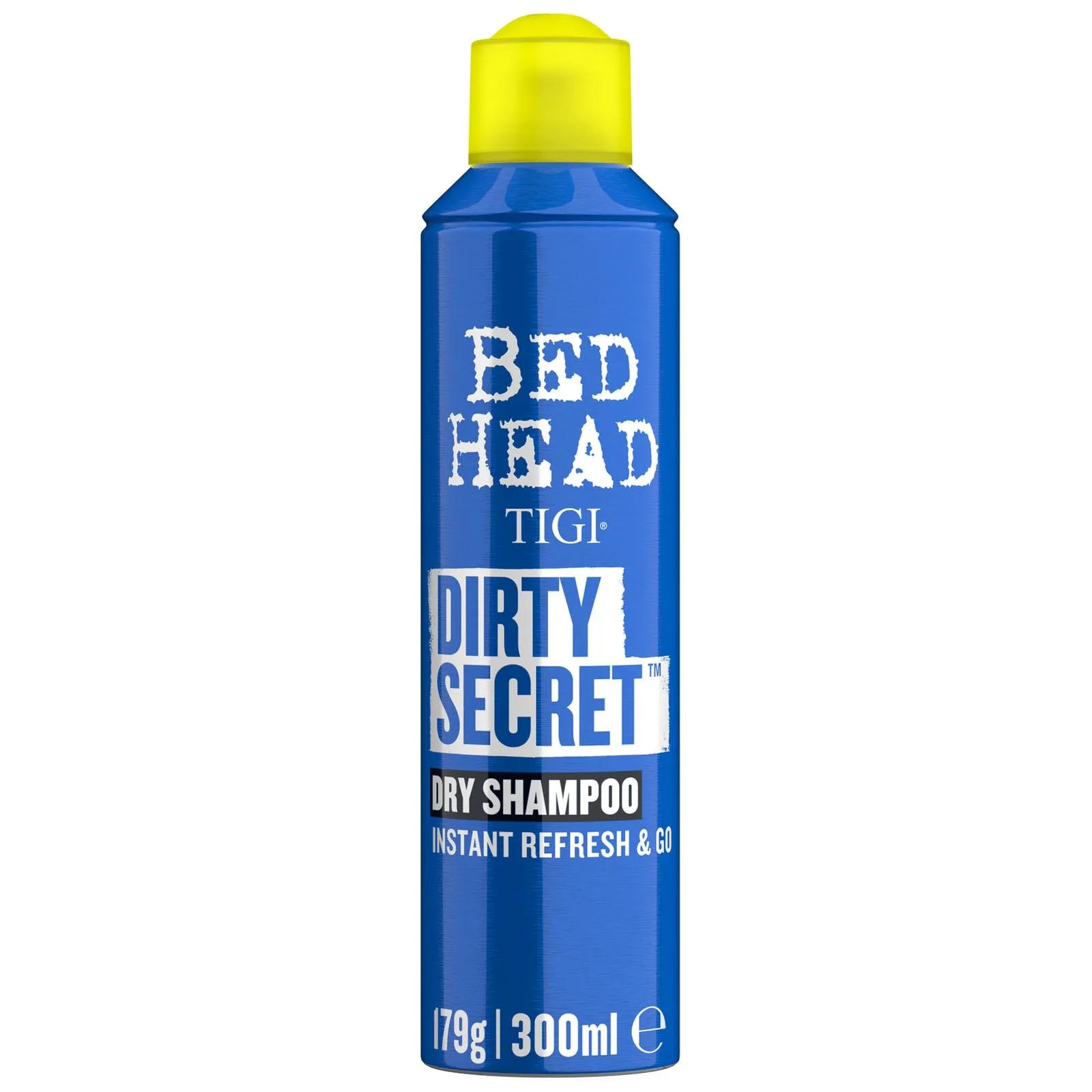 Spray secco Tigi Bed Head Dirty Secret da 300ml per capelli freschi e voluminosi senza lavaggio.
