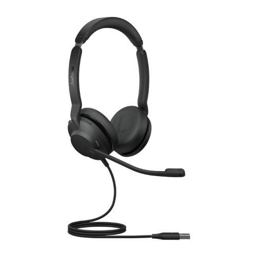 Auricolare JABRA 23189-999-779 con doppio padiglione e connessione USB-C, ottimizzato per audio cristallino su computer