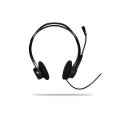Cuffie con microfono Logitech 13283 - LOGITECH 981-000100 per computer, design leggero con archetto regolabile e padiglioni imbottiti.
