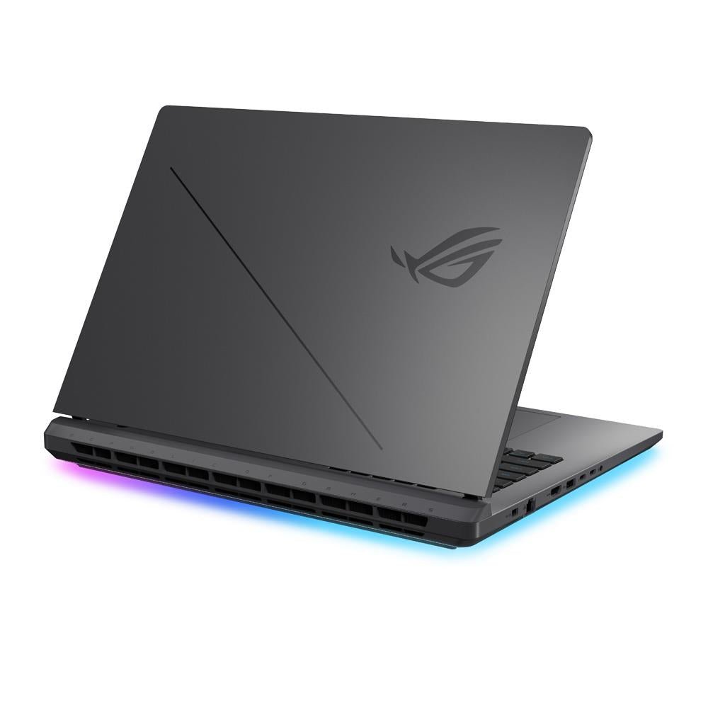 Retro del computer ASUS 13673 - ASUS 90NR0LC1-M00380 con logo ROG e design minimalista, parte della categoria schede madri per computer.