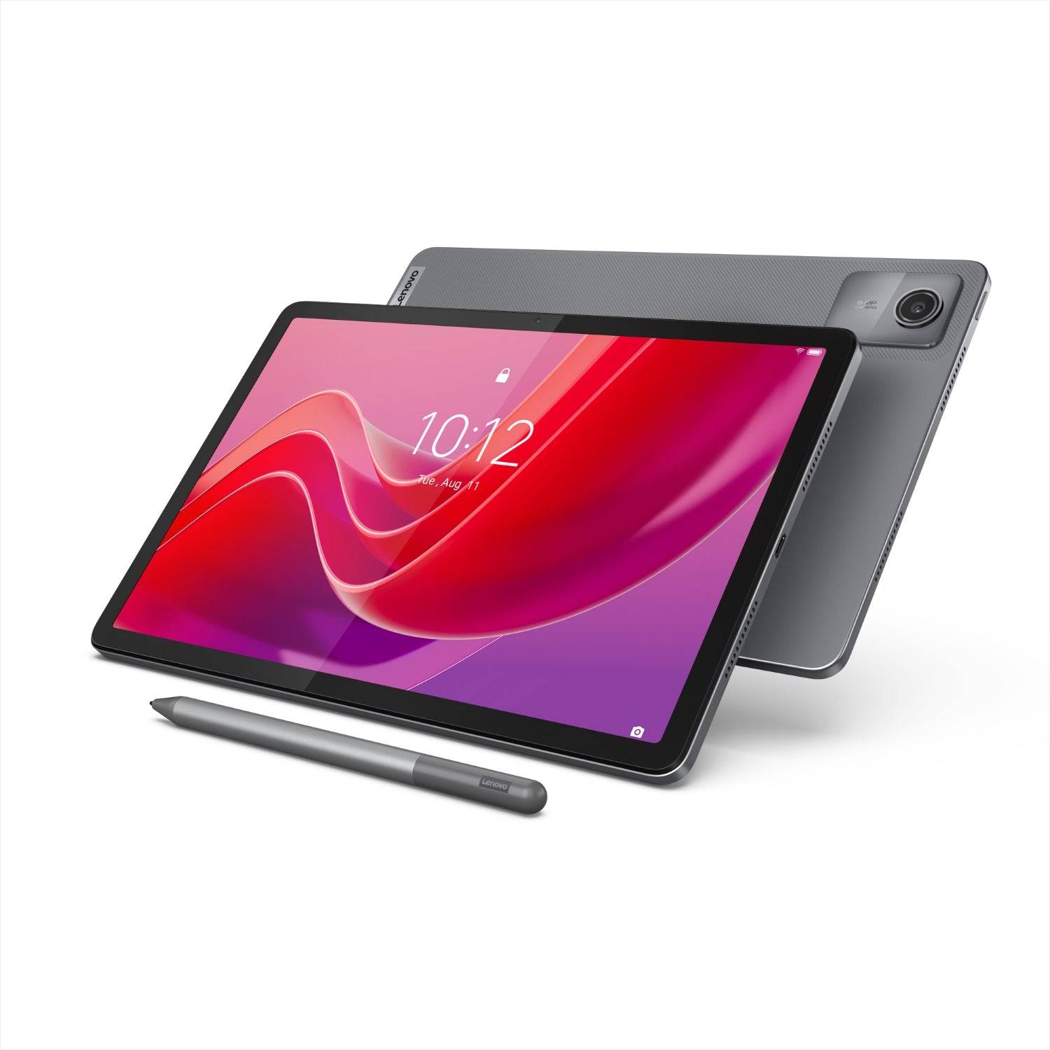Lenovo ZADA0134SE 62462 con penna digitale, doppia vista anteriore e posteriore, ideale per disegno e produttività mobile.