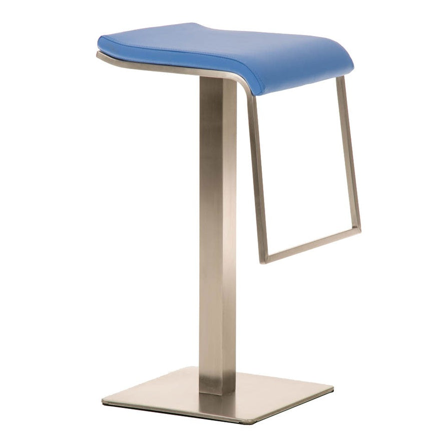 Barhocker Lameng Kunstleder E78 - blau - InfinityMarket