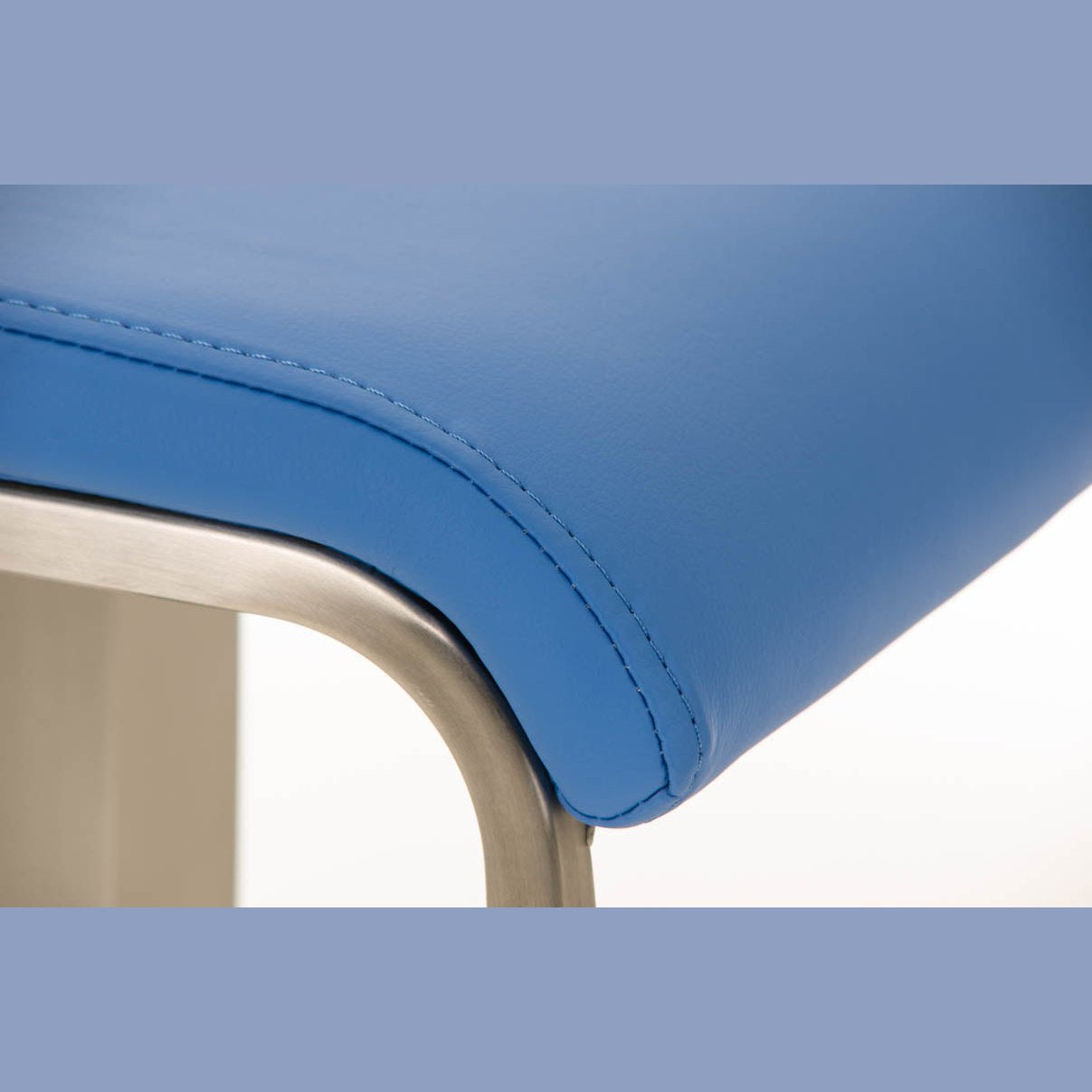 Barhocker Lameng Kunstleder E78 - blau - InfinityMarket