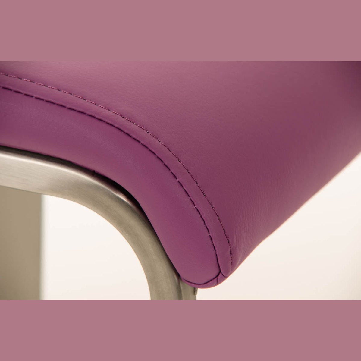 Barhocker Lameng Kunstleder E78 - lila - InfinityMarket