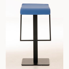 Barhocker Lameng Kunstleder B78 - blau - InfinityMarket