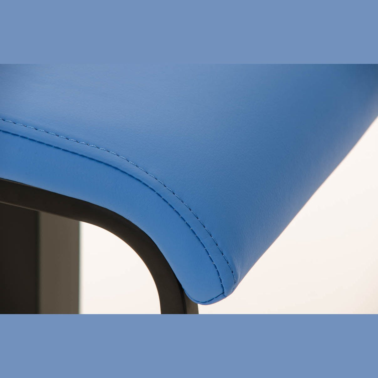 Barhocker Lameng Kunstleder B78 - blau - InfinityMarket