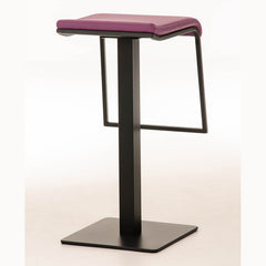 Barhocker Lameng Kunstleder B78 - lila - InfinityMarket