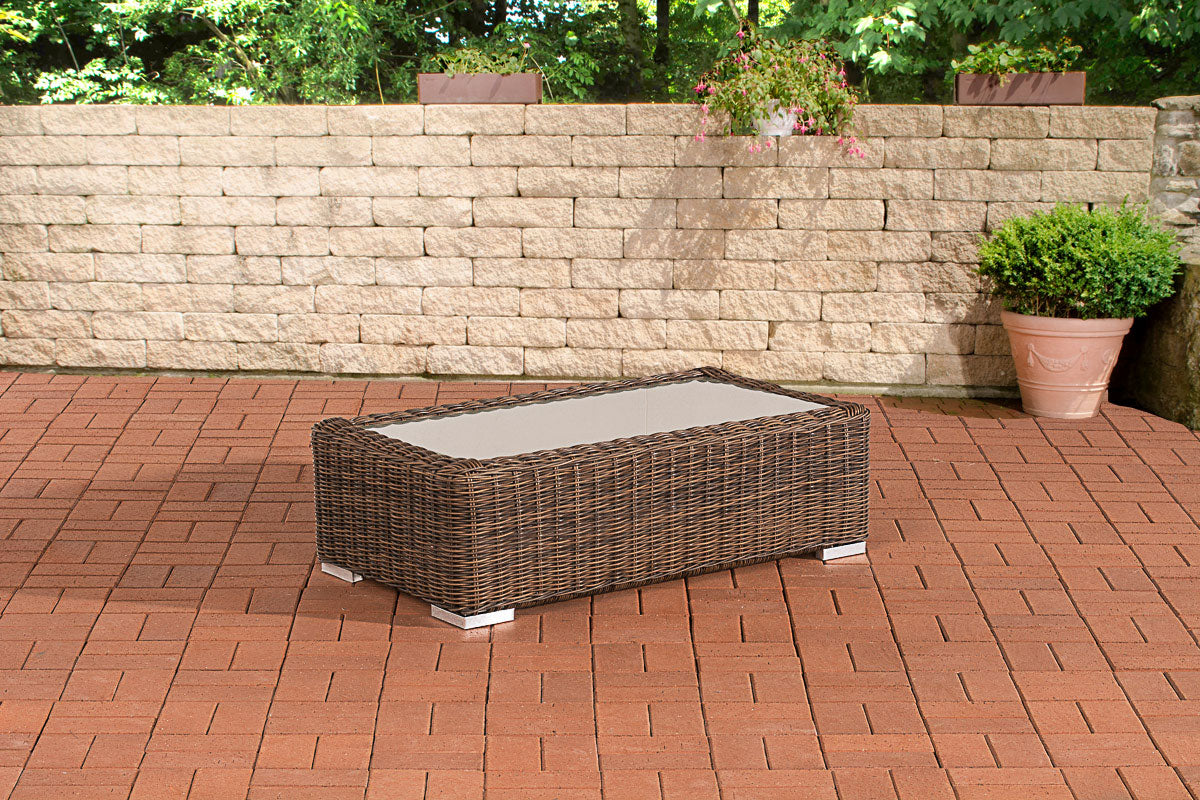 Tisch Madeira 5mm - braun-meliert
