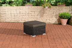 Hocker Bilbao / Madeira Anthrazit - schwarz