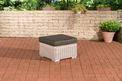 Hocker Bilbao / Madeira Anthrazit - perlweiß