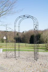 Rosenbogen mit Tor Melissa - bronze