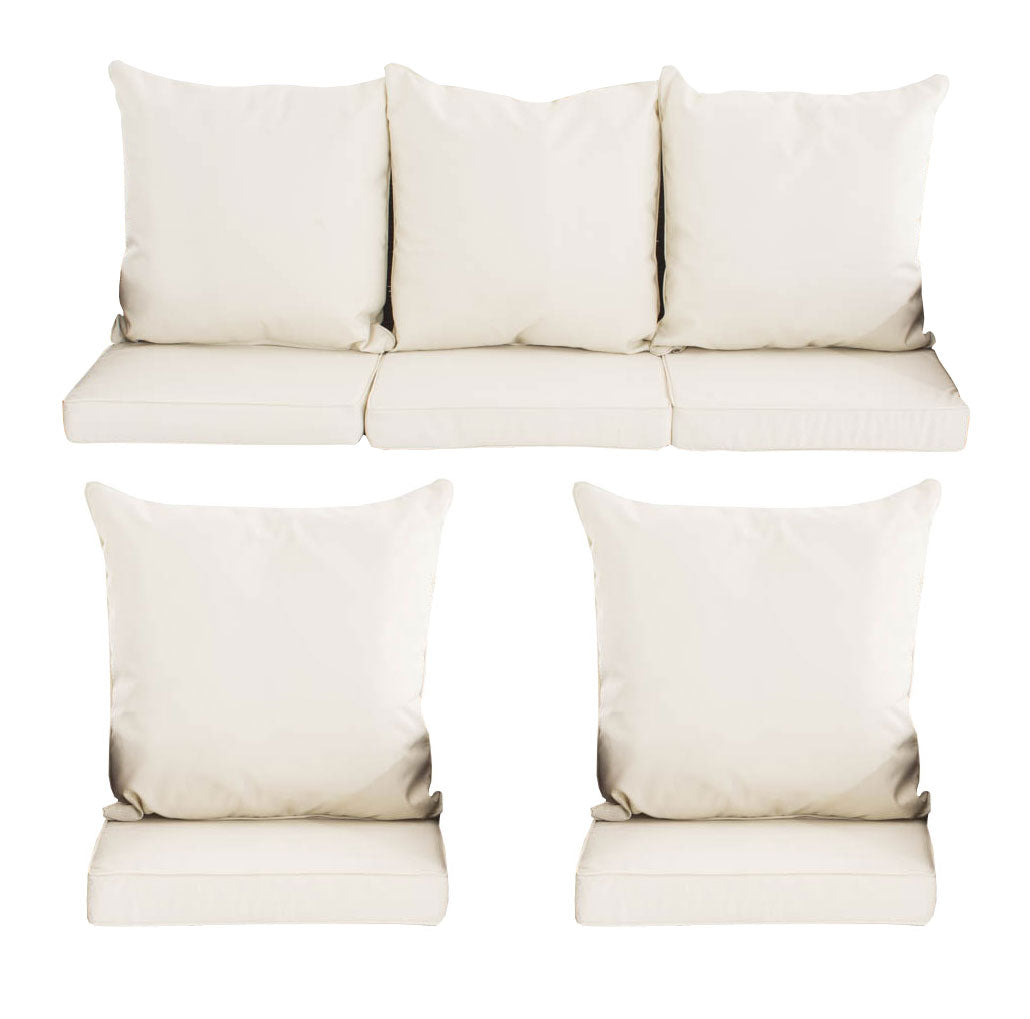 Set Kissenbezüge Garnitur Fisolo rund - creme