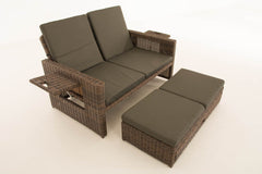 Sofa Ancona Anthrazit 5mm - braun-meliert