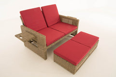 Sofa Ancona Rubinrot 5mm - natura