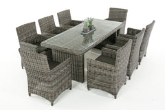 Sitzgruppe Fontana XL Anthrazit - grau-meliert