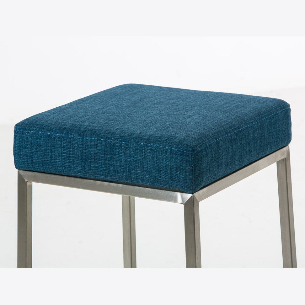 Barhocker Montreal E80 Stoff - blau - InfinityMarket