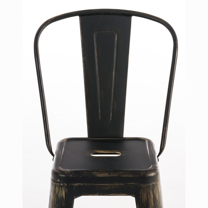 Barhocker Aiden antik - schwarz-gold - InfinityMarket