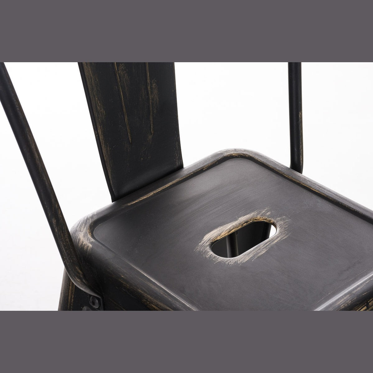 Barhocker Aiden antik - schwarz-gold - InfinityMarket