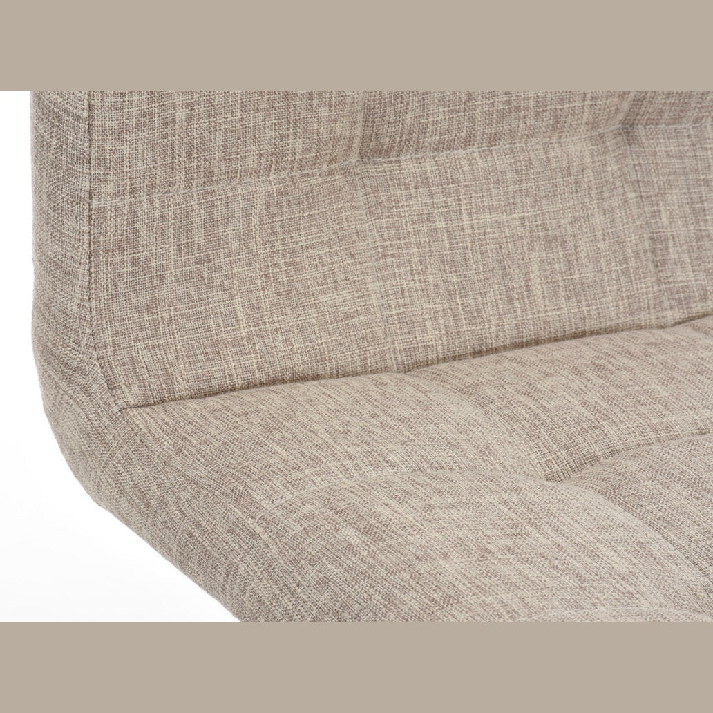 Barhocker Lincoln Stoff - creme - InfinityMarket