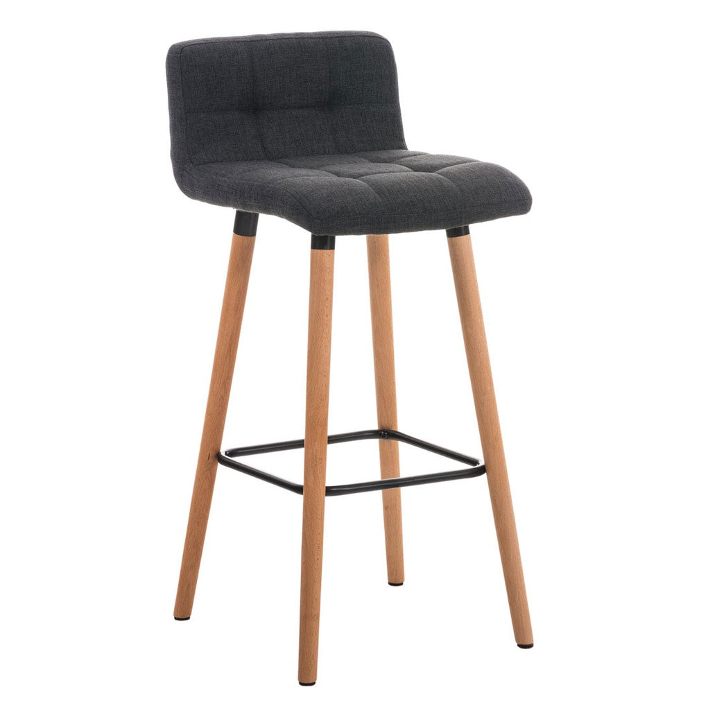 Barhocker Lincoln Stoff - dunkelgrau - InfinityMarket