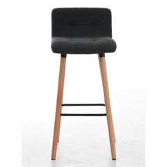 Barhocker Lincoln Stoff - dunkelgrau - InfinityMarket