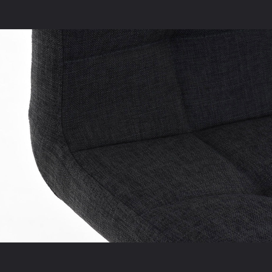 Barhocker Lincoln Stoff - dunkelgrau - InfinityMarket