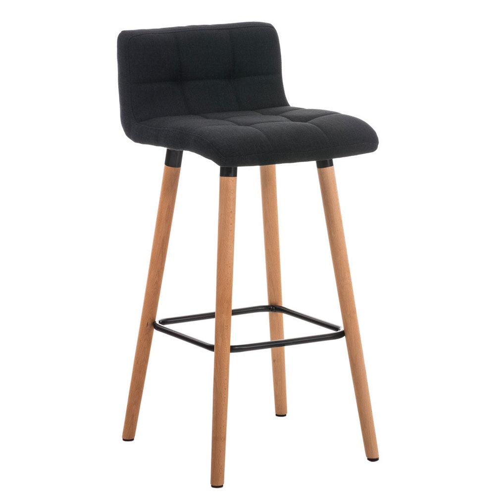 Barhocker Lincoln Stoff - schwarz - InfinityMarket