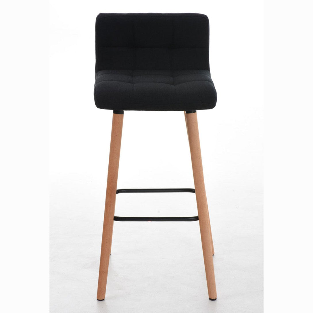 Barhocker Lincoln Stoff - schwarz - InfinityMarket