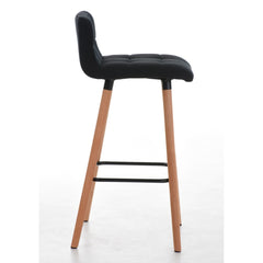 Barhocker Lincoln Stoff - schwarz - InfinityMarket