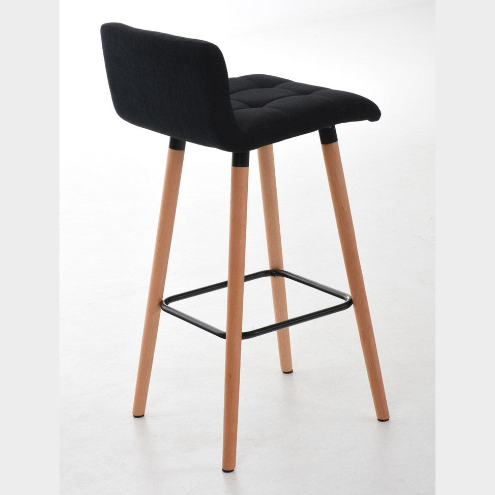 Barhocker Lincoln Stoff - schwarz - InfinityMarket