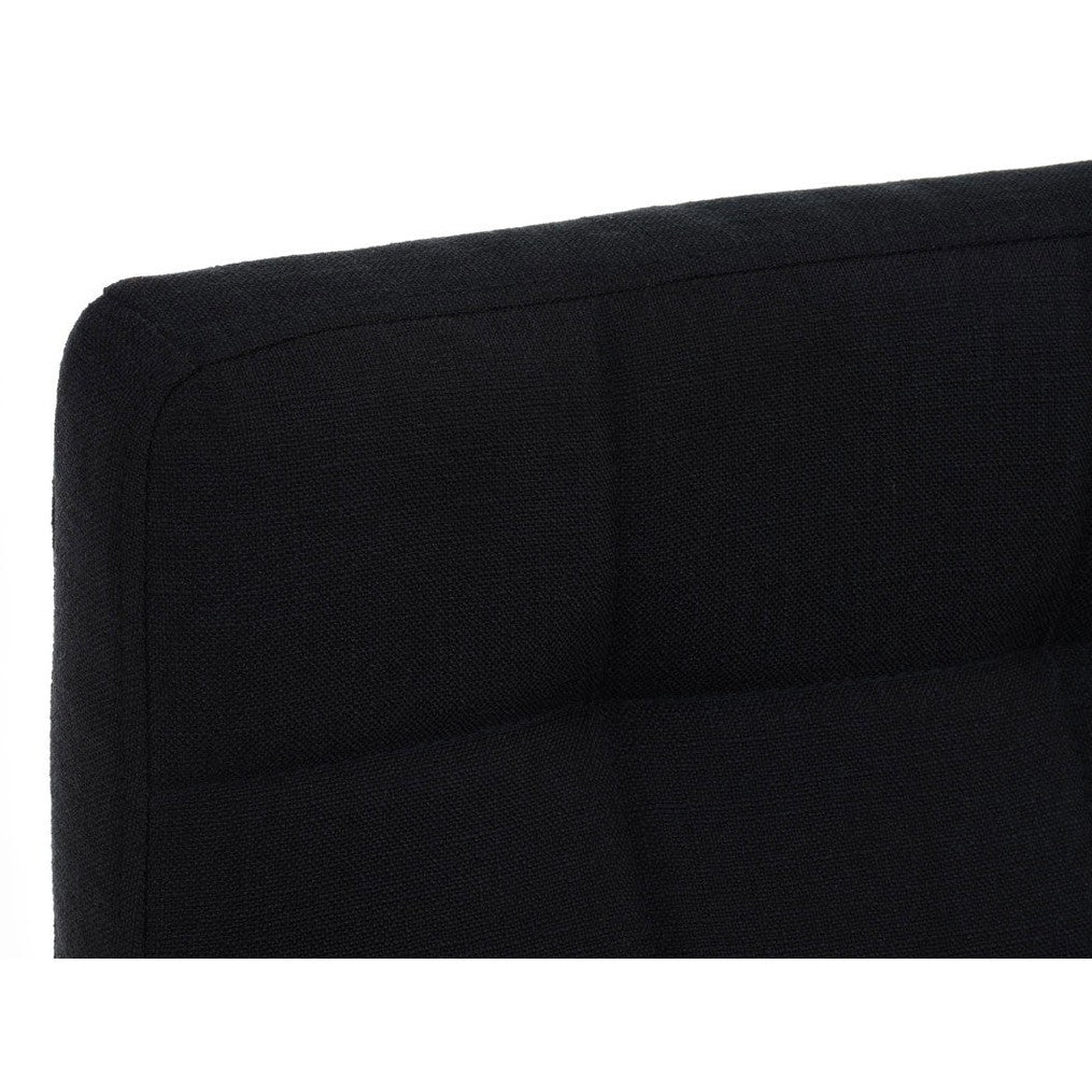 Barhocker Lincoln Stoff - schwarz - InfinityMarket